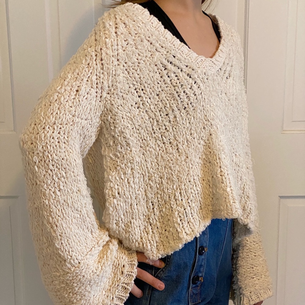 Free People Sand Dune Pullover Sweater Size Small